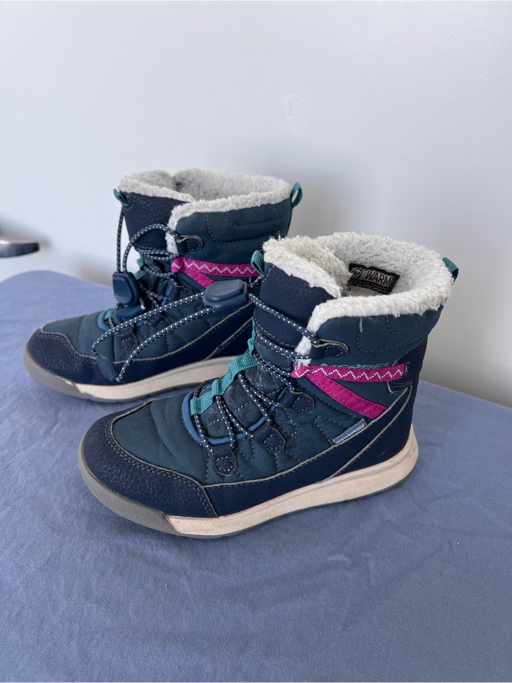 Merrell Kids Navy Blue and Pink Winter Boots + plus free sneakers